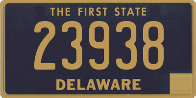 DE license plate 23938