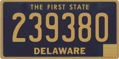 DE license plate 239380