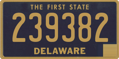 DE license plate 239382