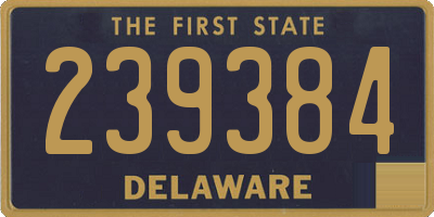 DE license plate 239384