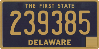 DE license plate 239385