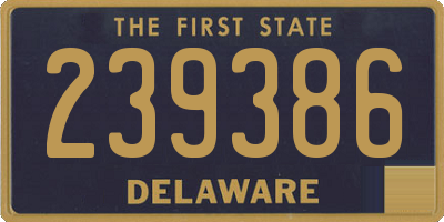 DE license plate 239386