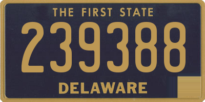 DE license plate 239388