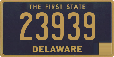 DE license plate 23939