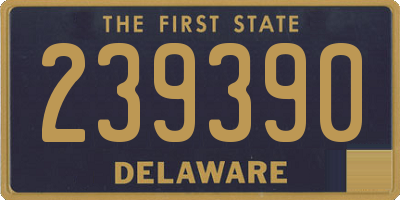 DE license plate 239390