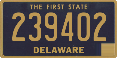 DE license plate 239402