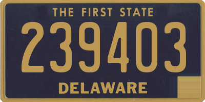 DE license plate 239403