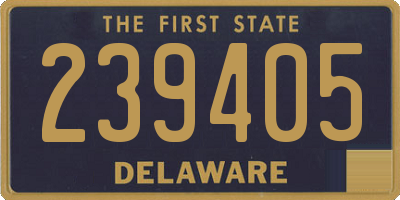 DE license plate 239405
