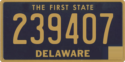 DE license plate 239407