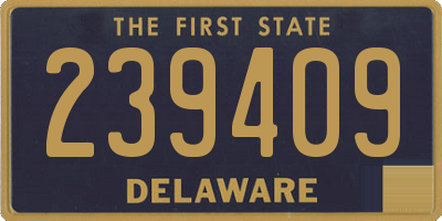 DE license plate 239409