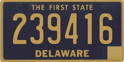 DE license plate 239416
