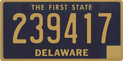 DE license plate 239417