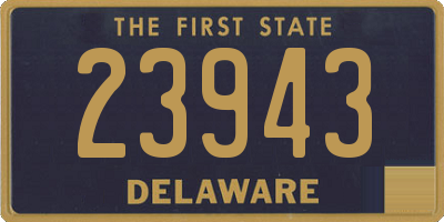 DE license plate 23943