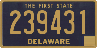 DE license plate 239431
