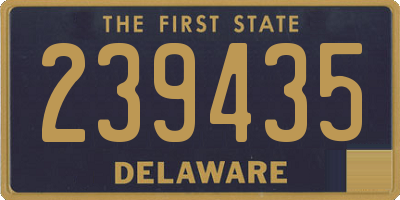 DE license plate 239435