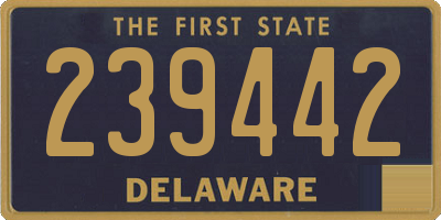 DE license plate 239442