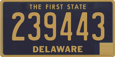 DE license plate 239443