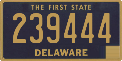 DE license plate 239444