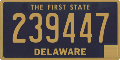 DE license plate 239447