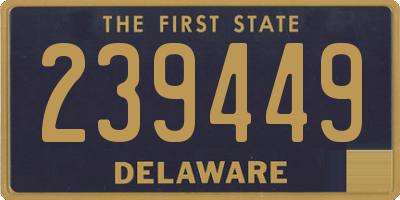 DE license plate 239449