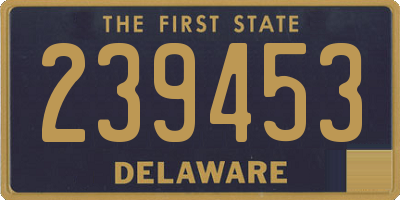 DE license plate 239453