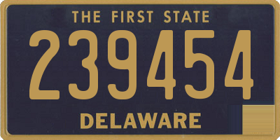 DE license plate 239454