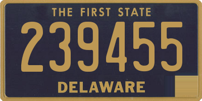 DE license plate 239455