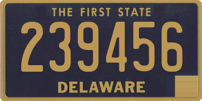 DE license plate 239456