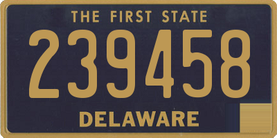 DE license plate 239458