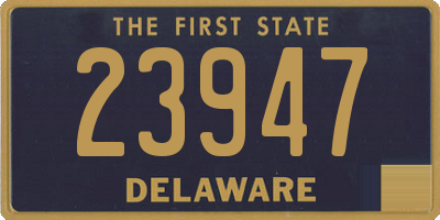 DE license plate 23947