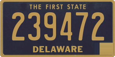 DE license plate 239472