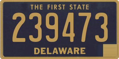 DE license plate 239473