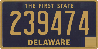 DE license plate 239474