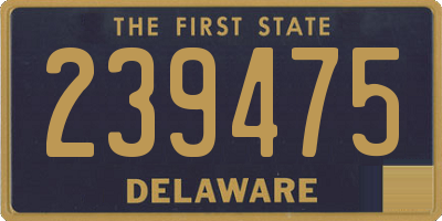 DE license plate 239475