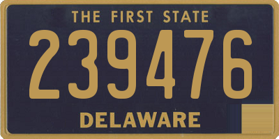 DE license plate 239476