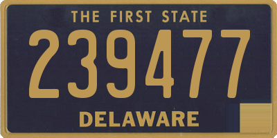 DE license plate 239477