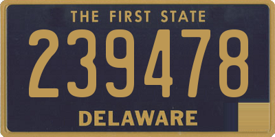 DE license plate 239478