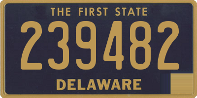 DE license plate 239482
