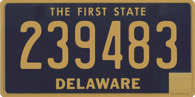 DE license plate 239483