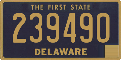 DE license plate 239490