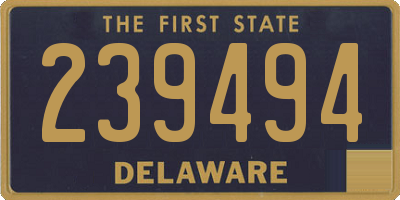 DE license plate 239494