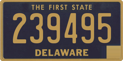 DE license plate 239495