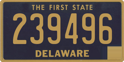 DE license plate 239496