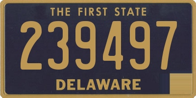 DE license plate 239497
