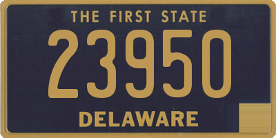 DE license plate 23950