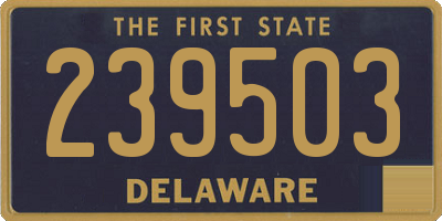 DE license plate 239503