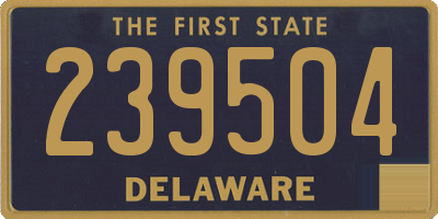DE license plate 239504