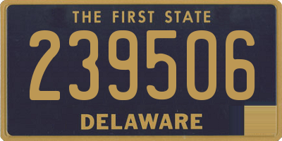 DE license plate 239506