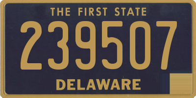DE license plate 239507