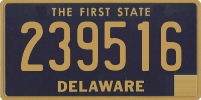 DE license plate 239516